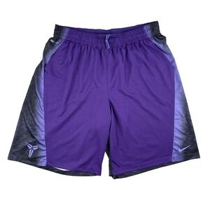 Kobe Bryant Mamba Shorts Mens 3XL Nike Purple Black Dri-Fit Basketball Training